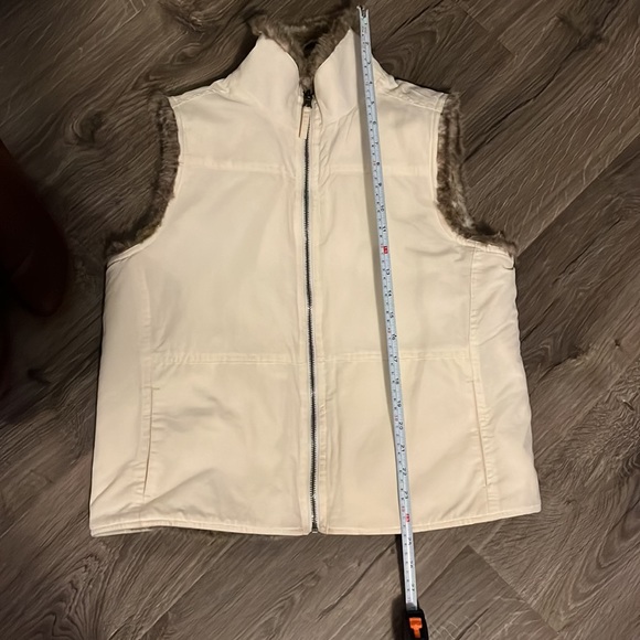 Charter Club, reversible, faux, fur vest, petite small - Picture 9 of 10